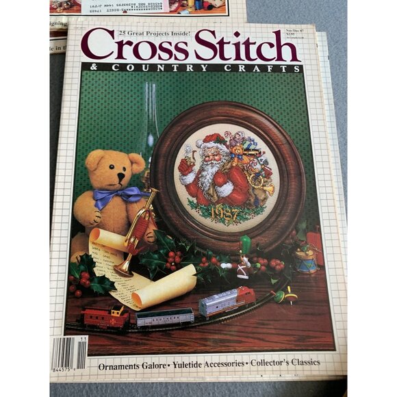 Vintage Cross Stitch & Country Crafts Magazine Lot (5 Issues) 80s & 90s - Picture 4 of 7